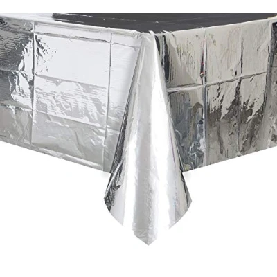 Image de Feuille d&#039;argent nappe 137x274cm