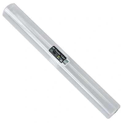 Image de WestonBoxes: A1 Storage Tube (Clear Plastic, Secure Screw Closure) Keeps Prints Pristine Protects Documents, Posters &amp; Art (Ø65mm x 620mm)