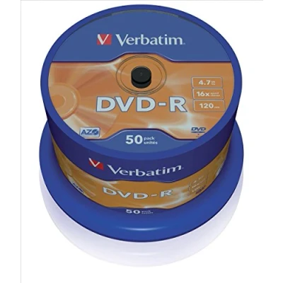 Image de DVD R Verbatim 16X Spindle(X50) Capacité 4.7 Go Technologie AZO