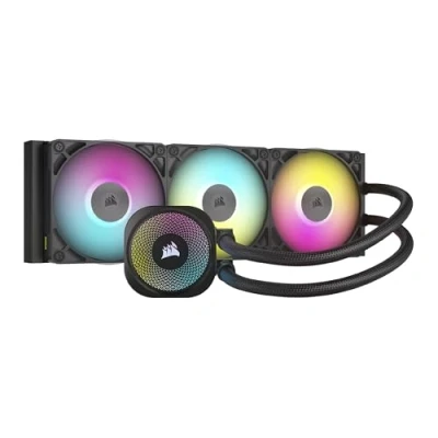 Image de CORSAIR iCUE Link Titan 360 RX RGB Refroidisseur Liquide pour CPU 360mm AIO 3X RX120 Ventilateurs Inclus Convient à Intel LGA 1851/1700, AMD AM5/AM4 Hub du Système Noir