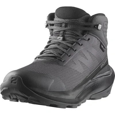 Image de Salomon Elixir TOUR WP Chaussures de marche, Femme, Taille: 42 2/3, Asphalt/black/castle rock Tissu / matière synthétique