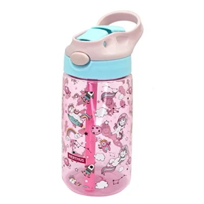 Image de NERTHUS FIH 917 Licornes Biberon réutilisable sans BPA pour enfants Bec repliable Licornes, ergonomique, robuste, durable, léger.