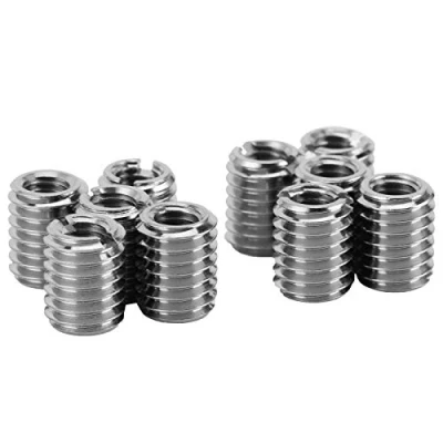 Image de 10 pièces Kit d&#039;insertion de filetage femelle M5 x 0,8, mâle M8 1,25 écrou réduction dureté élevée en acier inoxydable pour automobiles, turbines à vapeur