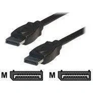 Image de MCL Cable Display Port 2 m DisplayPort Noir Neuf