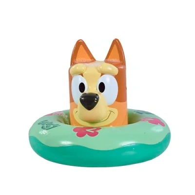 Image de Tomy Toomies Bouées de Bain Bingo Jouets avec verseur et Flotteur Roue à Eau d&#039;eau sensoriels Bluey sous Licence Officielle pour bébé +18 Mois