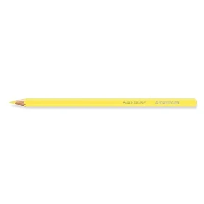 Image de Staedtler 146C 10 Design Journey Lot de 6 crayons couleur jaune clair, mine souple hautement pigmentée, bois issu forêts certifiées PEFC, forme hexagonale classique, dans