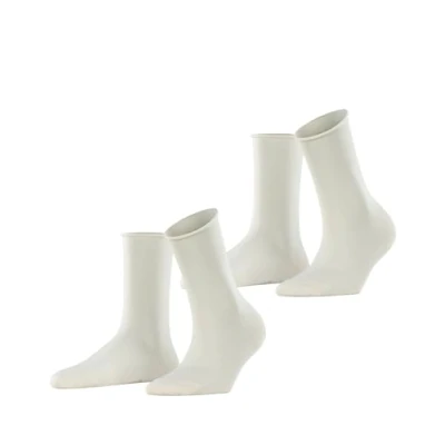 Image de Esprit Basic PURE 2PACK UNI Chaussettes offwhite, Femme, Taille: 39 42, Off white
