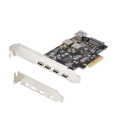 Image de StarTech.com Carte PCIe USB à 5 Ports, 3.2 10Gbps, PCI Express avec 4X C et 1x A Interne,