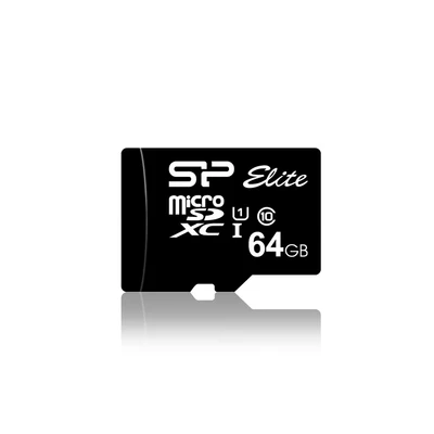 Image de Silicon Power microSDXC Elite UHS 1 64 Go Carte mémoire Class 10