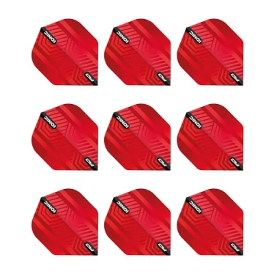 Image de Red DRAGON Hardcore Ionic Dart Flights 3 Sets per Pack (9 in Total)