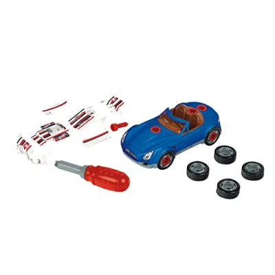 Image de Theo Klein 8010 Hot Wheels Car Tuning Set I Jeu de Construction avec Tournevis 6 éléments et 4 Pneus Jouet pour Enfants à partir Trois Ans