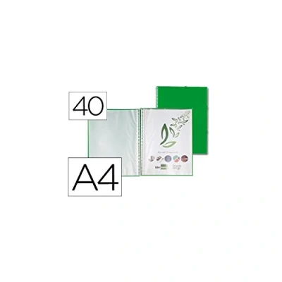 Image de liderpapel EC15 fichier Vitrine avec spirale, A4, Couleur Vert