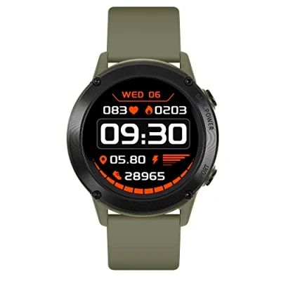 Image de Reflex Active Montre connectée Series 18 Kaki avec GPS intégré, écran Tactile Couleur et autonomie de la Batterie jusqu&#039;à 10 Jours, Kaki, Moderne