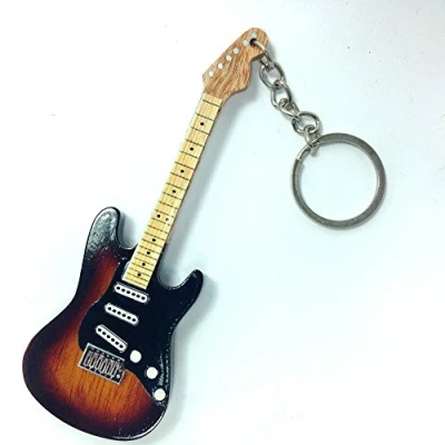 Image de Porte clés en bois forme de la guitare Ritchie Blackmore Deep Purple