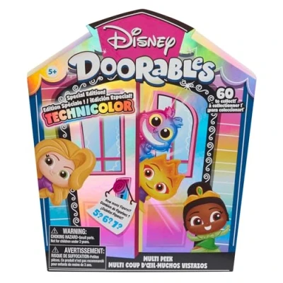 Image de Just Play Disney Doorables Multi Peek Technicolor Takeover, 1.5 inch Collectible Figurines, 5 7 Figures Inside, Kids Toys for Ages Up by, 24.99