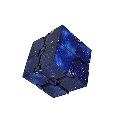 Image de vincente 1/3 Pièces Infinity Cube De Jouet Doigt Fidget,Infinity Fidget Toy,Cube Anti Stress Décompression pour Soulagement du Et L&#039;Anxiété Relaxant