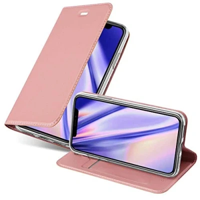 Image de Coque pour Apple iPhone XR en CLASSY OR ROSÉ Housse de protection Étui avec fermeture magnétique, fonction support et compartiment carte Neuf