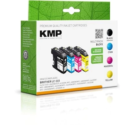 Image de KMP B62VX Cartouche d&#039;encre 4 pièce(s) Compatible Noir, Cyan, Magenta, Jaune