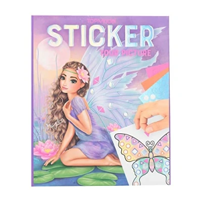 Image de Depesche 12079 TOPModel Sticker Your Picture Fantasy Livre 25 Pages de Motifs fantastiques à compléter, y Compris 10 Feuilles d&#039;autocollants, Multicoloured