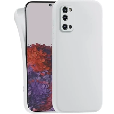 Image de MyGadget Coque pour Samsung Galaxy S20 Case TPU Souple &amp; Soft Cover Protection Extra Fine Légère Étui Coloré Anti Choc et Rayures Blanc