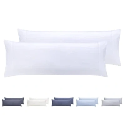 Image de Todocama Lot de 2 taies d&#039;oreiller en Microfibre Extra Douce hypoallergénique Blanc 105 x 40 cm