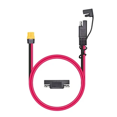 Image de adaptateur de connecteur RIIEYOCA SAE vers XT60, câble 12 AWG Connexion panneau solaire SAE, avec inversé pour centrale électrique portable et générateur (1 m)