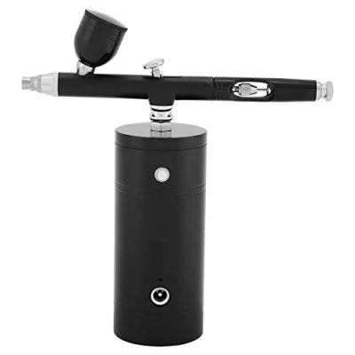 Image de Mini Compresseur d&#039;air 0.3mm Compact Pistolet Noir Airbrush 7cc Capacité