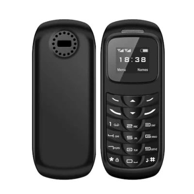 Image de MiRUSI GSM Bluetooth Mini Téléphones Mobiles Combiné Téléphone Écouteur Dialer Support Nano Carte SIM BM70 (Noir)