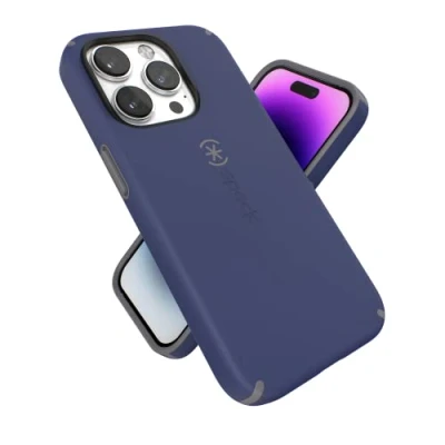Image de Speck Products CandyShell Pro iPhone 14 Case, Prussian Blue/Cloudy Grey