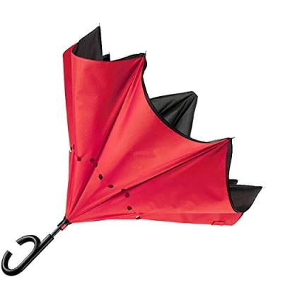 Image de tempo di saldi Parapluie Inverse Réversible Coupe Vent avec Ouverture Prise À L&#039;inverse Pluie