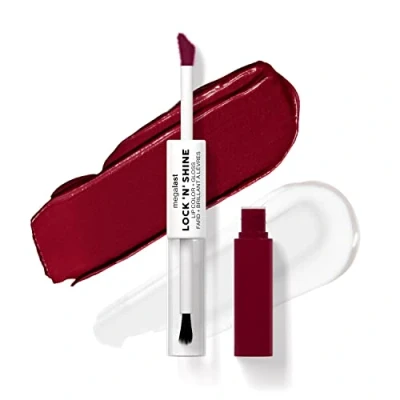 Image de Wet N Wild Megalast Lock N&#039; Shine, Rouge à Lèvres et Gloss Double Face, Formule Enrichie en Vitamine E Huile de Jojoba, Teinte Sizzling Siren