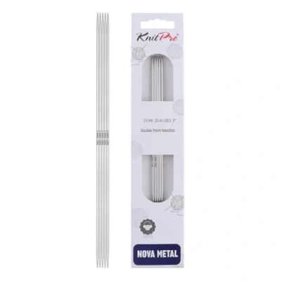 Image de KnitPro Aiguilles à double pointe Nova Épingles tricoter extrémité 20 cm x 2 mm, lot de 5