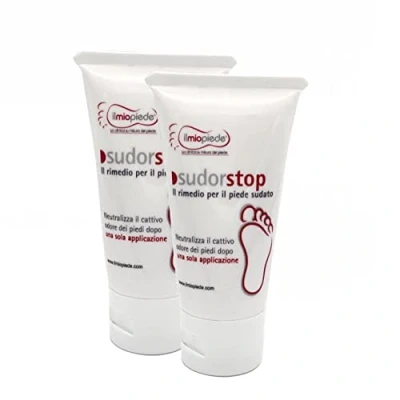 Image de Crème naturelle contre la transpiration et les odeurs de pieds Format 2 paquet ml.50 Résultats immédiats Sudorstop est produit en Italie