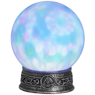 Image de Widmann ? Boule de cristal avec base lumineuse caleidoscopiche pour adultes, turquoise, Taille unique, vd wdm07102