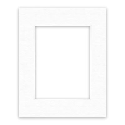 Image de nielsen Conservation Passepartout Carton 1,5 mm format extérieur 24x30 cm pour d&#039;image 15x20 blanc polaire (blanc clair) surface structurée