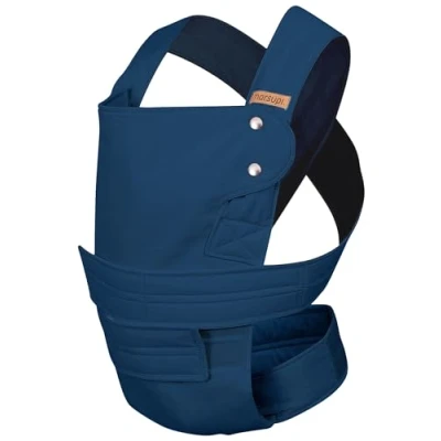 Image de marsupi &gt; &lt; porte bébé et enfant pour nouveau né, très facile à mettre, avec système de fermeture velcro, version 2.0 (S/M, ocean)