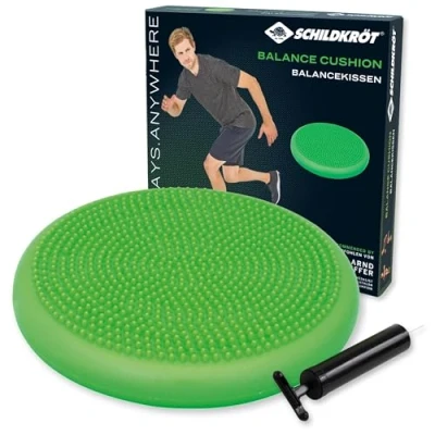 Image de Schildkröt Seat Cushion Fit, Coussin d&#039;Equilibre Gonflable, avec Housse en Tissu et Pompe, Comprend Affiche d&#039;Exercices