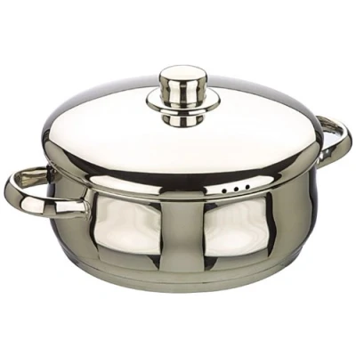 Image de IBILI Marmite avec couvercle Oslo, 22 cm, Acier inoxydable, Compatible l’induction