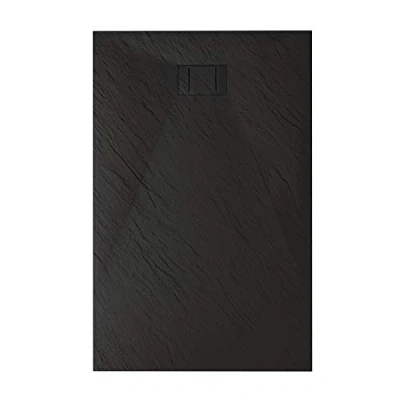 Image de Bac à Douche 70x110x2,6 CM Rectangulaire Anthracite Effet Pierre Mod. Blend
