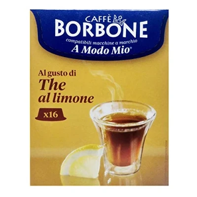 Image de Caffè Borbone Thé au Citron 96 capsules 6 paquets de 16 Compatibles avec les Machines à café usage domestique Lavazza®* A Modo Mio®*