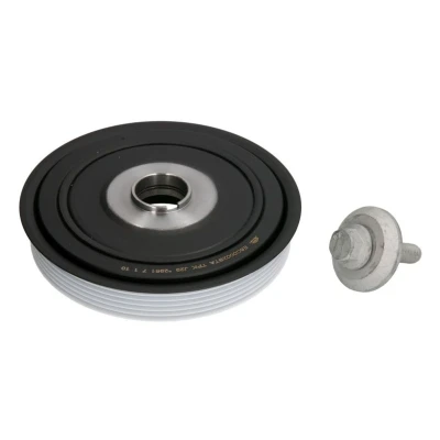 Image de BTA E6C0002BTA Poulie Damper 6PK 5 découplé, avec kit de vis, instructions montage PEUGEOT: 206 3/5 portes, 307 Partner I Van