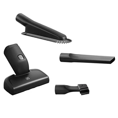 Image de Electrolux KIT18, Ensemble de Brosses pour Aspirateur, Sols Durs et Moquettes, Technologie d’Aspiration Puissante, Conception Polyvalente, Idéales avec des Animaux Domestiques, Noir
