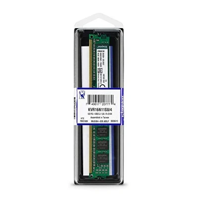 Image de Kingston Technology ValueRAM 4GB DDR3 1600 module de mémoire 4 Go 1 x MHz Neuf