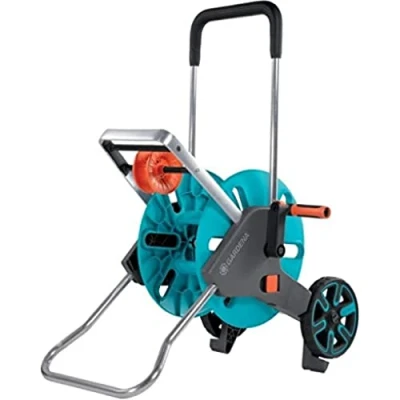 Image de Gardena dévidoir CleverRoll M Easy : sur roues d&#039;une capacité de 60 m, particulièrement stable, avec guidage confortable dans un cadre métallique robuste, montage sans outil (18515 20)