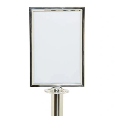 Image de Securit Porte affiche en chrome Portrait A4