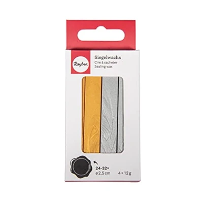 Image de cire à cacheter non spécifié 12 g or et argent facile utiliser sceaux de