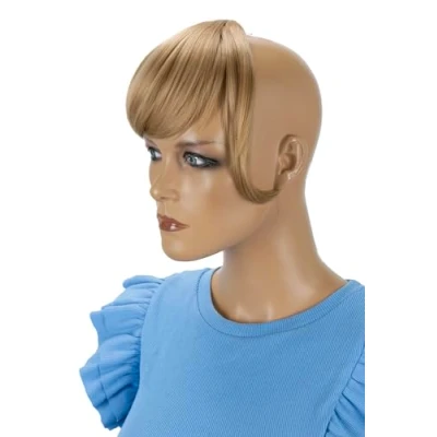 Image de CAISHA Bangs Clip In Extensions Franges Frontales Postiche De Cheveux Blond Foncé F7 2