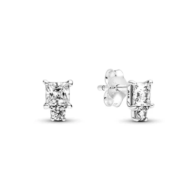 Image de Pandora Timeless Bague en argent sterling avec cristal bleu, taille 56