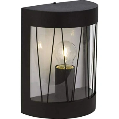 Image de BRILLIANT lamp Reed applique murale d&#039;extérieur noir mat 1x A60, E27, 40W, adapté aux lampes normales (non inclus) Échelle A ++ à E Classe de protection IP: 44 étanche éclaboussures