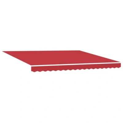 Image de vidaXL auvent rétractable Automatique Rouge 400x300 cm, Tissu de Remplacement pour Cadre 4x3 m